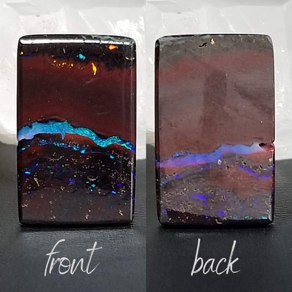 Exquisite Australian Koroit Opal * 21.88 x 13.66 x 3.20mm * amazing boulder opal - Picture 4 of 15